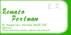 renato perlman business card